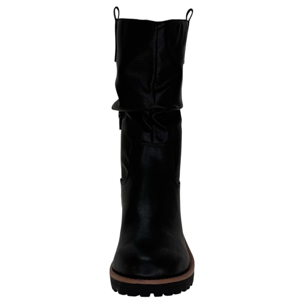 Sun + Stone Nelliee Black Faux Leather Mid-Calf Womens Boots Size 10M - Picture 6 of 11